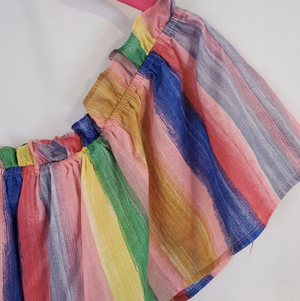 English Factory Multicolor Striped Ruffled Maxi Dress - Picture 3 of 4